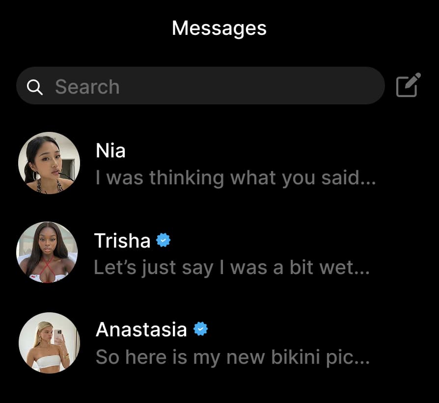 AI girlfriend conversations interface