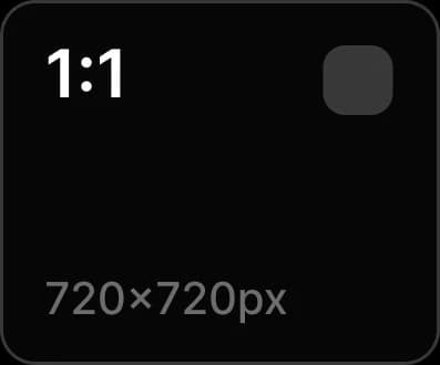 Left aspect ratio UI element