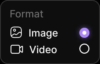Content format UI element